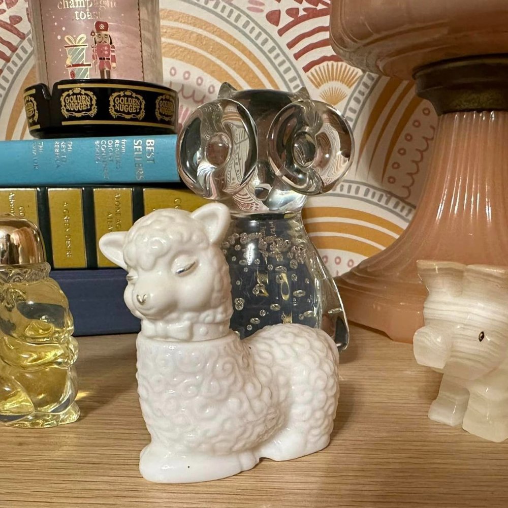1970s Avon “Sweet Lamb” perfume bottle vintage